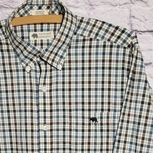 Large Onward Reserve Men's Classic Checkered Dress Shirt